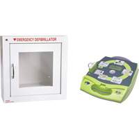 AED Plus&reg; Defibrillator with Alarmed Flush Wall Cabinet, Automatic, English, Class 4 Northern Industrial Supply Inc.
