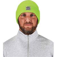 N-Ferno&reg; Rib Knit Beanie Hat, One Size, High-Visibility Lime Green Northern Industrial Supply Inc.