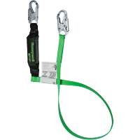 Energy-Absorbing Lanyard, 6', Locking Snap Hook Center, Locking Snap Hook Leg Ends, Polyester Northern Industrial Supply Inc.