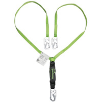 Miller&reg; HP Shock-Absorbing Lanyard, 4', Locking Snap Hook Center, Locking Snap Hook Leg Ends, Polyester Northern Industrial Supply Inc.
