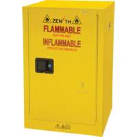 Flammable Storage Cabinet, 12 gal., 1 Door, 23" W x 35" H x 18" D Northern Industrial Supply Inc.