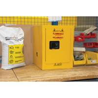 Flammable Storage Cabinet, 4 gal., 1 Door, 17" W x 22" H x 18" D Northern Industrial Supply Inc.