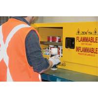Flammable Storage Cabinet, 12 gal., 2 Door, 43" W x 18" H x 18" D Northern Industrial Supply Inc.