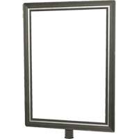 Porte-enseigne vertical robuste pour montant classique, Chrome satin&eacute; Northern Industrial Supply Inc.