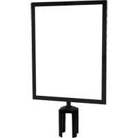 Porte-enseigne horizontal robuste avec adaptateur pour poteaux Tensabarrier, Noir Northern Industrial Supply Inc.