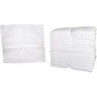 Feuilles absorbantes p&eacute;trochimiques, Huile seulement, 19" x 17", 38,7 gal. d'absorption Northern Industrial Supply Inc.