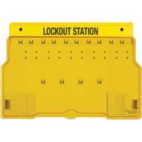 Trilingual Covered Lock Station, None Padlocks, 10 Padlock Capacity, Padlocks Not Included Northern Industrial Supply Inc.