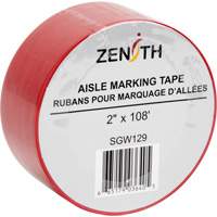 Ruban pour marquage d'all&eacute;es, 2" x 108', PVC, Rouge Northern Industrial Supply Inc.