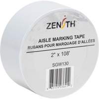 Ruban pour marquage d'all&eacute;es, 2" x 108', PVC, Blanc Northern Industrial Supply Inc.