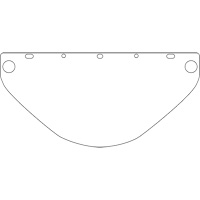 Dynamic Universal Fit Safety Visor, Polycarbonate, Clear Tint Northern Industrial Supply Inc.