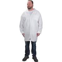 Sarraus de laboratoire de protection, Microporeux, Blanc, Moyen Northern Industrial Supply Inc.