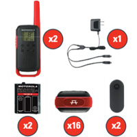TalkAbout Two-Way Radios, FRS Radio Band, 22 Channels, 32 km Range Northern Industrial Supply Inc.