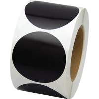 Coloured Marking Dots, Circle, 3" L x 3" W, Black, Vinyl Northern Industrial Supply Inc.