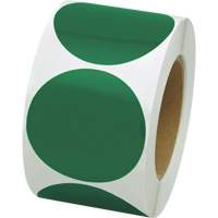 Coloured Marking Dots, Circle, 3" L x 3" W, Green, Vinyl Northern Industrial Supply Inc.
