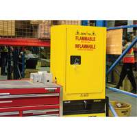 Flammable Aerosol Storage Cabinet, 12 gal., 1 Door, 23" W x 35" H x 18" D Northern Industrial Supply Inc.