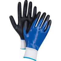 Black & Blue Coated Gloves, X-Large, Foam Nitrile Coating, 15 Gauge, Nylon Shell Northern Industrial Supply Inc.