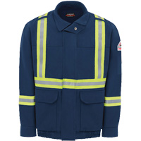 Men's Lined Bomber Jacket with Reflective Trim, Small, Navy Blue, 29 cal/cm² Northern Industrial Supply Inc.