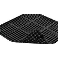 Cushion-Ease&reg; 550 Interlocking Anti-Fatigue Mat, Slotted, 3' x 3' x 3/4", Black, Rubber Northern Industrial Supply Inc.