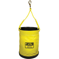 Seau escamotable avec rev&ecirc;tement en vinyle, 11" lo x 11" la x 16" h, Nylon, Noir/Jaune Northern Industrial Supply Inc.