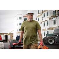 Hybrid Work Tee Shirt, Men's, Small, Green Northern Industrial Supply Inc.