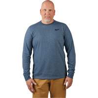 Hybrid Work Tee Shirt, Men's, Small, Blue Northern Industrial Supply Inc.