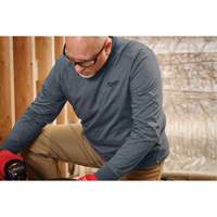Hybrid Work Tee Shirt, Men's, Small, Blue Northern Industrial Supply Inc.