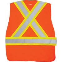 Veste d'arpenteur haute visibilit&eacute; conforme &agrave; la CSA, Orange haute visibilit&eacute;, Moyen, Polyester Northern Industrial Supply Inc.