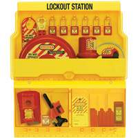 Standard Valve & Electrical Deluxe Lockout Station, Thermoplastic Padlocks, 32 Padlock Capacity, Padlocks Included Northern Industrial Supply Inc.