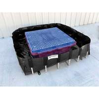 Ultra-IBC Berm&reg; Spill Berm, 400 US gal. Capacity, 6' W x 6' L x 18" H, L-Bracket Northern Industrial Supply Inc.
