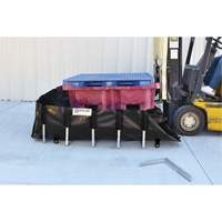 Ultra-IBC Berm&reg; Spill Berm, 400 US gal. Capacity, 6' W x 6' L x 18" H, L-Bracket Northern Industrial Supply Inc.