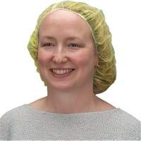 Bonnets bouffants, Polypropyl&egrave;ne, 21", Jaune Northern Industrial Supply Inc.