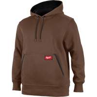Midweight Pullover Hoodie, Men's, Small, Brown Northern Industrial Supply Inc.