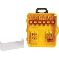 Lockout Station with Keyed Alike Nylon Safety Lockout Padlocks, Plastic Padlocks, 6 Padlock Capacity, Padlocks Included Northern Industrial Supply Inc.
