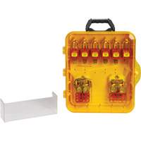Lockout Station with Keyed Alike Nylon Safety Lockout Padlocks, Plastic Padlocks, 12 Padlock Capacity, Padlocks Included Northern Industrial Supply Inc.