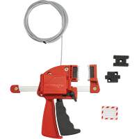 Red Clamping Cable Lockout, 8' Length Northern Industrial Supply Inc.