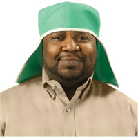 Chapeau avec couvre-nuque en coton ignifug&eacute; Weldlite, Taille unique, Vert Northern Industrial Supply Inc.