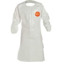 Disposable Sleeved Apron, Tychem&reg; 4000, White, 44" L Northern Industrial Supply Inc.