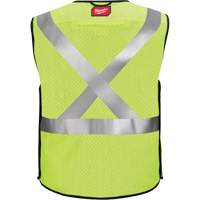Breakaway Mesh Safety Vest, Black/High Visibility Lime-Yellow, Medium/Small Northern Industrial Supply Inc.