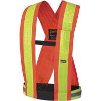5593 Bretelles de s&eacute;curit&eacute;, Orange haute visibilit&eacute;, Couleur r&eacute;fl&eacute;chissante Jaune, Taille unique Northern Industrial Supply Inc.