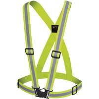 5497 Bretelles de s&eacute;curit&eacute;, Jaune lime haute visibilit&eacute;, Couleur r&eacute;fl&eacute;chissante Argent, Taille unique Northern Industrial Supply Inc.