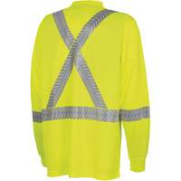 6905A Chandail de s&eacute;curit&eacute; &agrave; manches longues ultra respirant et ultra frais, T-petit, Jaune lime haute visibilit&eacute; Northern Industrial Supply Inc.