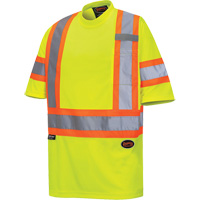 6971 T-shirt de s&eacute;curit&eacute; en il-de-perdrix, Polyester, T-petit, Jaune lime haute visibilit&eacute; Northern Industrial Supply Inc.