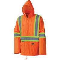 5598 Combinaison de pluie imperm&eacute;able et l&eacute;g&egrave;re, Polyester/PVC, Petit, Orange haute visibilit&eacute; Northern Industrial Supply Inc.