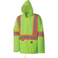 5599 Combinaison de pluie imperm&eacute;able et l&eacute;g&egrave;re, Polyester/PVC, T-petit, Jaune lime haute visibilit&eacute; Northern Industrial Supply Inc.