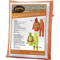 5608 Combinaison de pluie imperm&eacute;able 210D, Polyester/PVC, Petit, Orange haute visibilit&eacute; Northern Industrial Supply Inc.