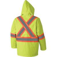 5609 Combinaison de pluie imperm&eacute;able 210D, Polyester/PVC, T-petit, Jaune lime haute visibilit&eacute; Northern Industrial Supply Inc.