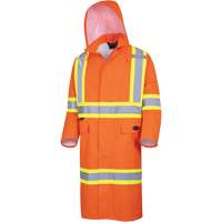 5630 Manteau long imperm&eacute;able The Rock 300D, Polyester, Petit, Orange haute visibilit&eacute; Northern Industrial Supply Inc.
