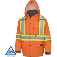 5030 Manteau de s&eacute;curit&eacute; matelass&eacute; imperm&eacute;able, Orange haute visibilit&eacute;, Petit Northern Industrial Supply Inc.