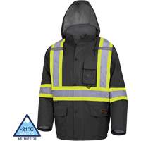 5031BK Manteau de s&eacute;curit&eacute; matelass&eacute; imperm&eacute;able, Noir, Petit Northern Industrial Supply Inc.