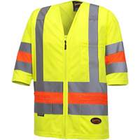 6019 Chandail de circulation &agrave; manches courtes  Qu&eacute;bec, Polyester, T-petit, Jaune lime haute visibilit&eacute; Northern Industrial Supply Inc.